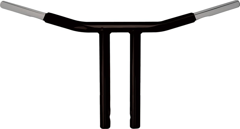 Psycho Chubby Drag Bar Black 12" Straight Risers