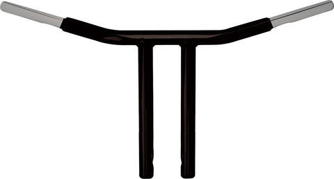 Psycho Chubby Drag Bar Black 12" Straight Risers