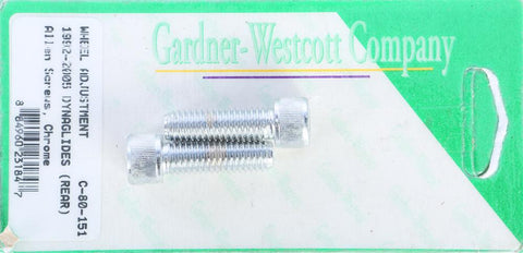 Rear Wheel Adjustment Bolts (chrome)