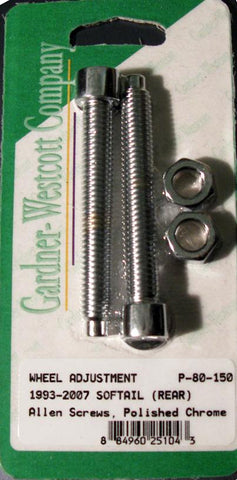 Rear Wheel Adjustment Bolts (polished)