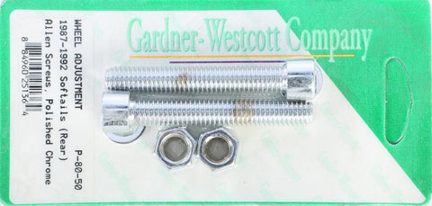 Rear Wheel Adjustment Bolts (polished)