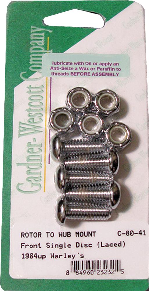 Front Brake Rotor Allen Bolts (chrome)