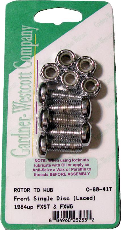 Front Brake Rotor Torx Buttonhead Bolts (chrome)