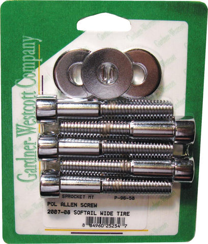 Pulley Bolts Polished Win `07-up
