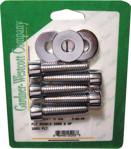 Pulley Bolts Polished Lt `00-03