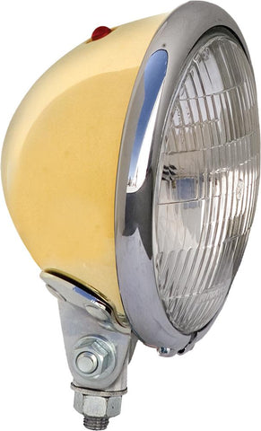 Solid Brass Headlight W-chrome Ring