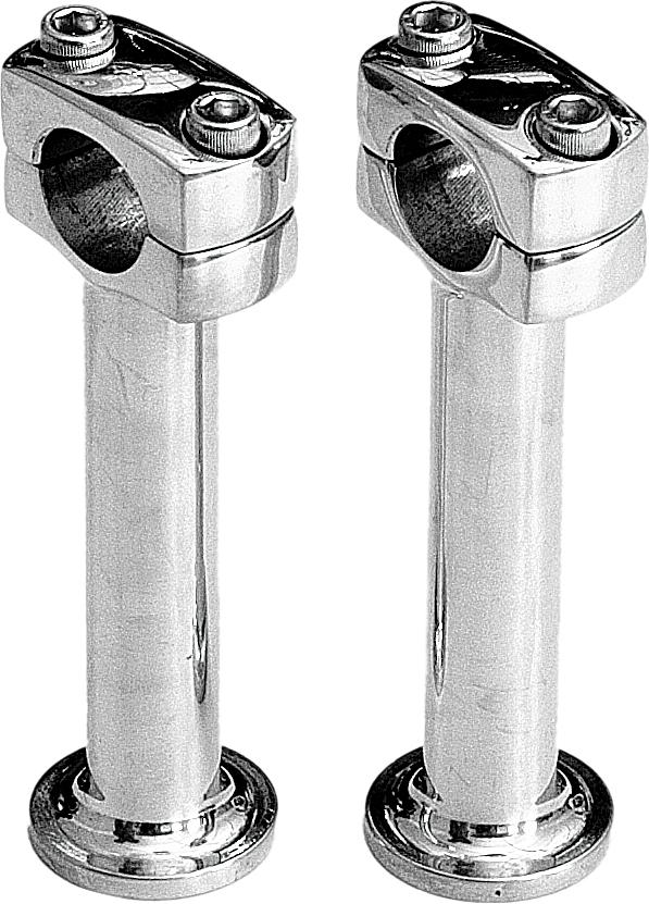 Post Style Risers Chrome 5"