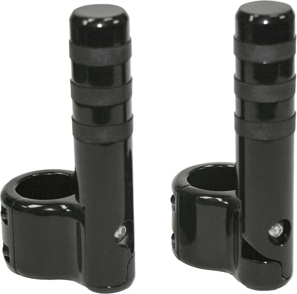 Clamp-on Pegs Black Wide O-ring 1-1-2" Bar