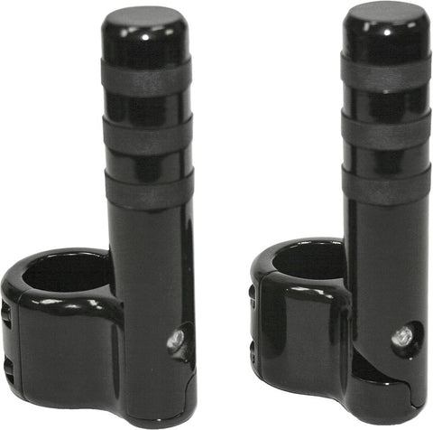 Clamp-on Pegs Black Wide O-ring 1-1-2" Bar