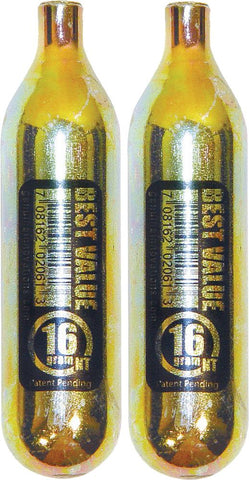 Non-threaded Style Cartridges 16g 2-pk