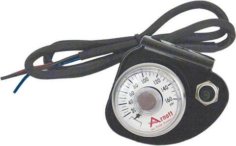 Pressure Gauge & Bracket W-toggle Switch (black)