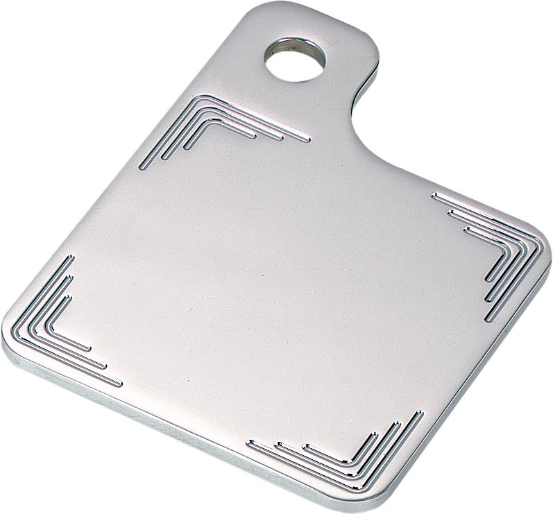 Side Mount Inspection Plate Triple Curve Milled (chrome)