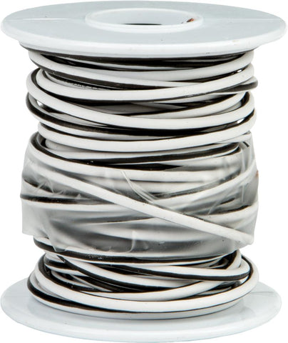 Factory Coded Wire Spool White-black 25'