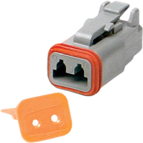 Male Connector Plug 2-pin (grey)