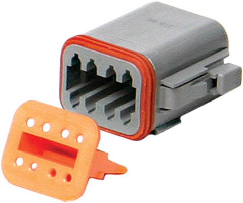 Male Connector Plug 8-pin (grey)