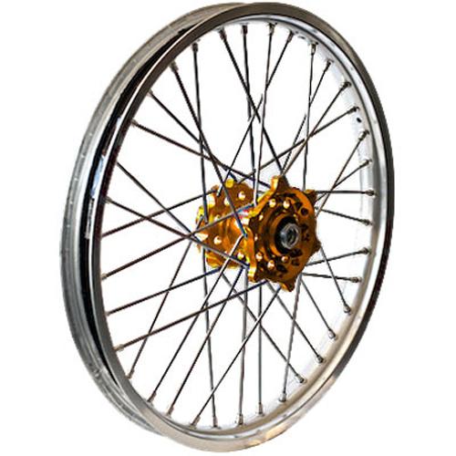 Rear Wheel Set 2.15x19 Gold Hu B Silver Rim