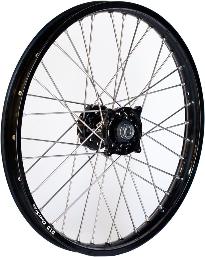 Front Wheel Set 1.60x21 Black Hub Black Rim
