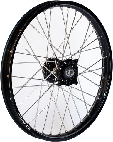 Front Wheel Set 1.60x21 Black Hub Black Rim