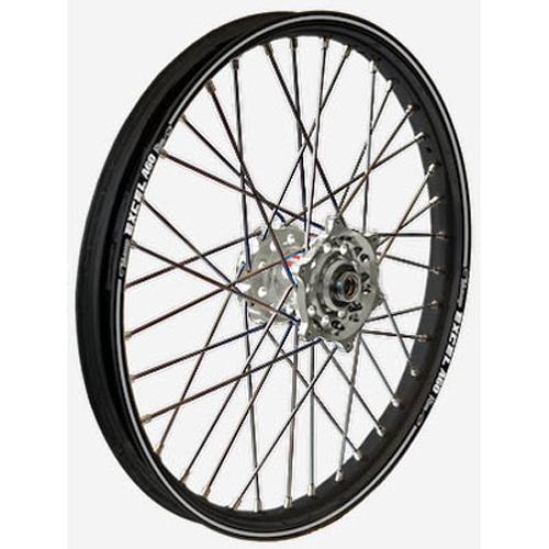 Rear Wheel Set 2.15x18 Silver Hub Black Rim
