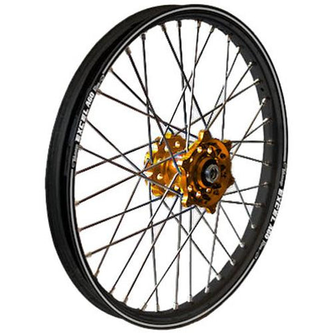 Rear Wheel Set 2.15x19 Gold Hu B Black Rim