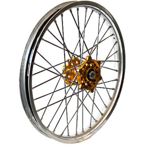 Rear Wheel Set 2.15x19 Gold Hu B Silver Rim