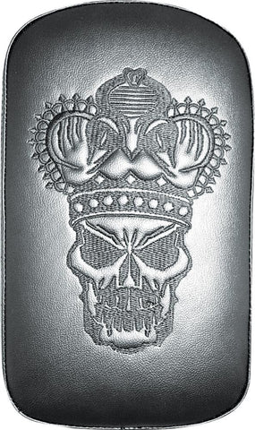 Vinyl Embroidery Pad Crown Skull 1.75x6"