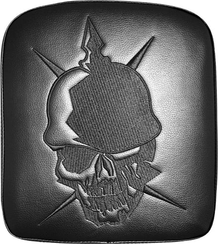 Vinyl Embroidery Pad Helmet Skull 1.75x9"