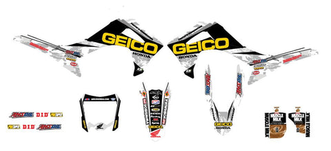 2014 Geico Honda Camo Complete Kit (white)