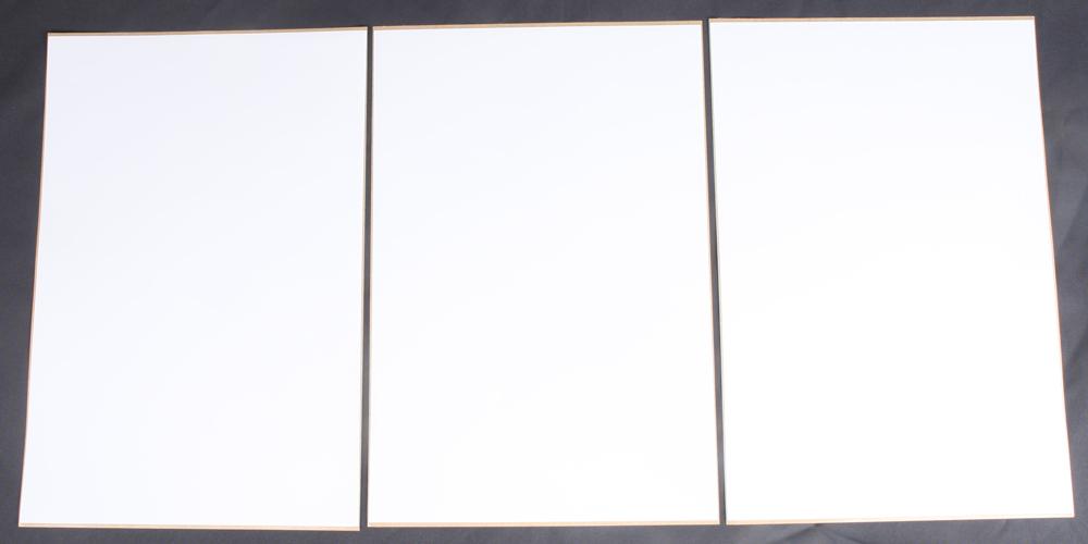 Universal Number Plate White 3-pk