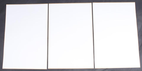 Universal Number Plate White 3-pk