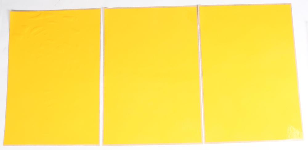 Universal Number Plate Yellow 3-pk