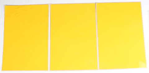 Universal Number Plate Yellow 3-pk