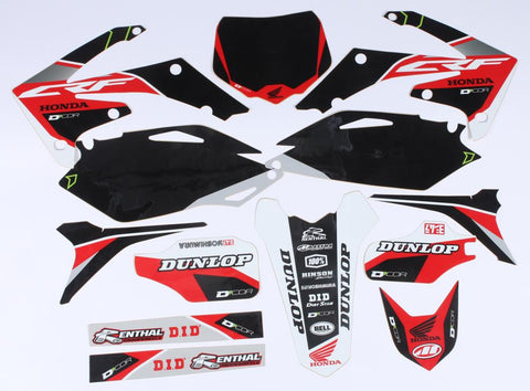 Honda Raceline Graphics Complete Kit (black)