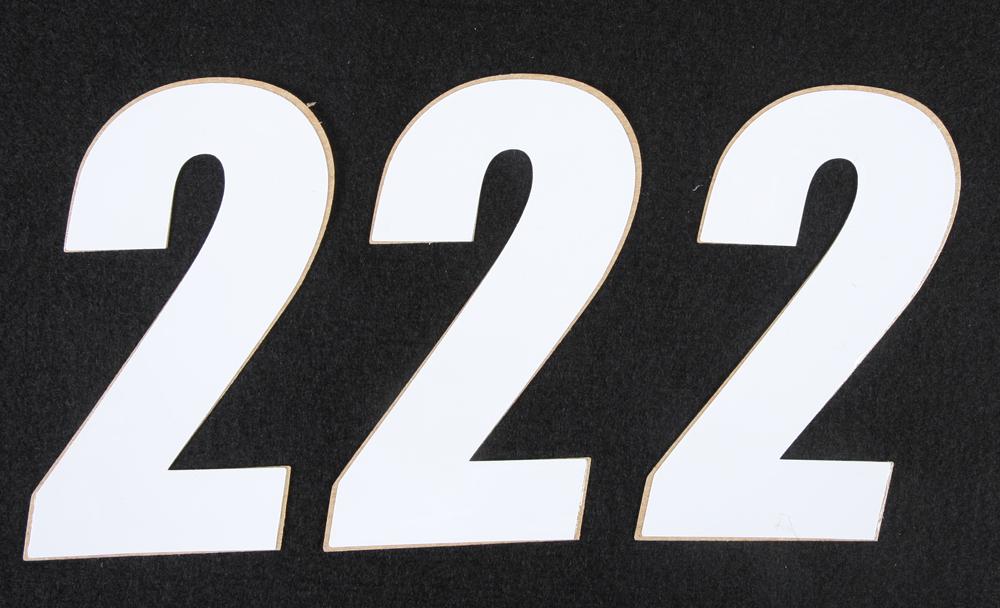 Number 2 White 4" 3-pk