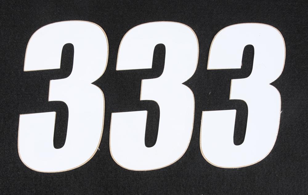 Number 3 White 4" 3-pk