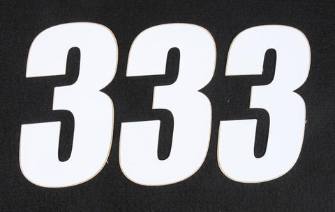 Number 3 White 4" 3-pk
