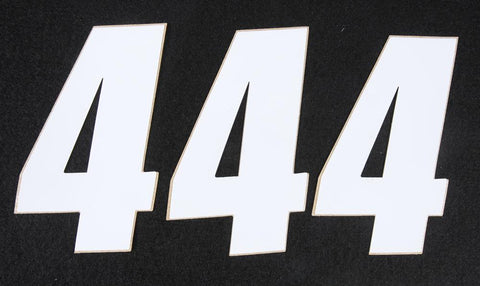 Number 4 White 4" 3-pk