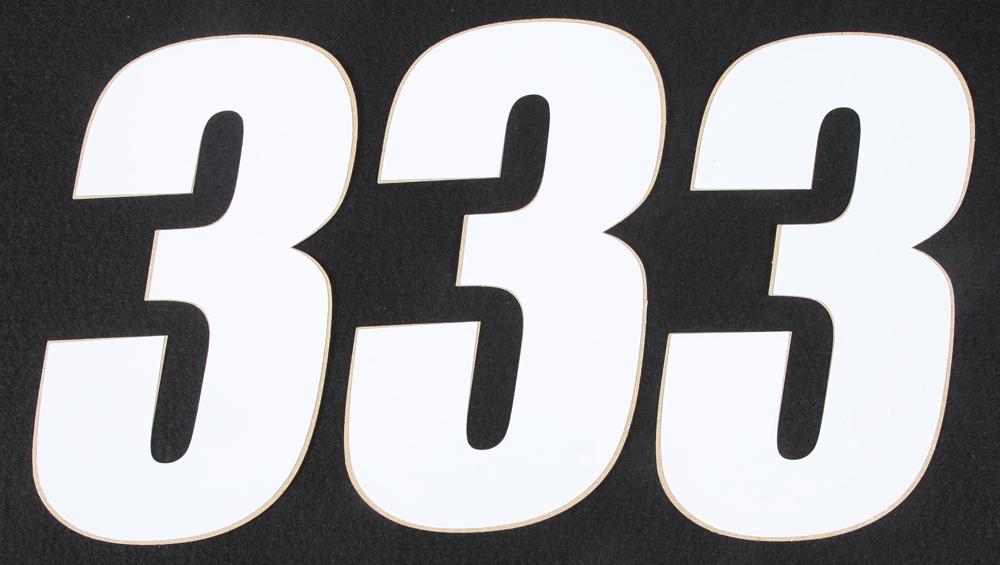 Number 3 White 6" 3-pk