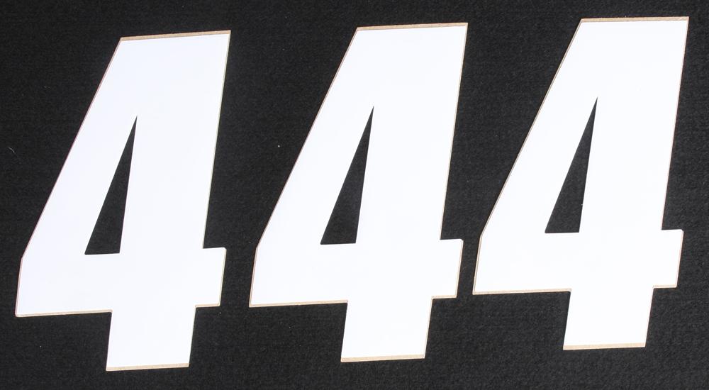 Number 4 White 6" 3-pk