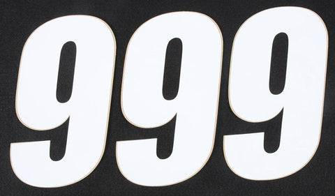 Number 9 White 6" 3-pk
