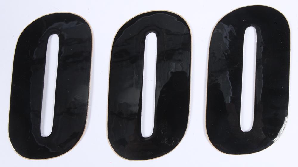 Number 0 Black 4" 3-pk
