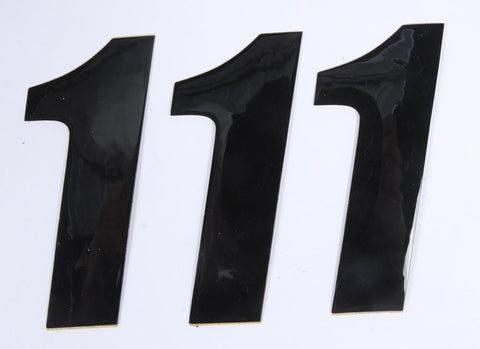 Number 1 Black 4" 3-pk