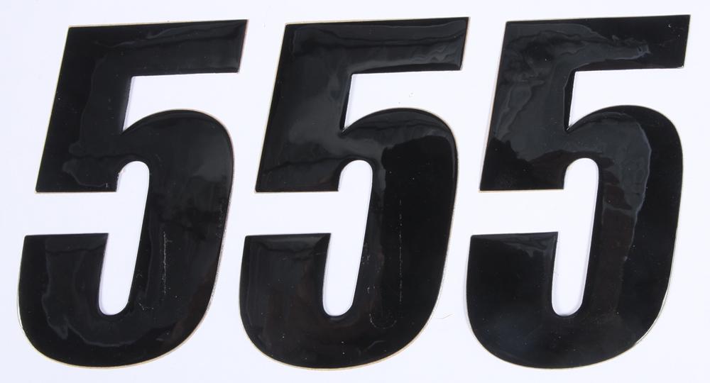 Number 5 Black 4" 3-pk