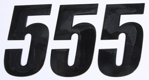 Number 5 Black 4" 3-pk