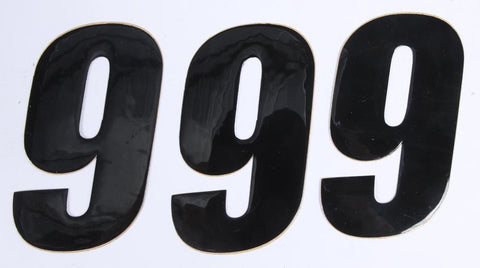 Number 9 Black 4" 3-pk