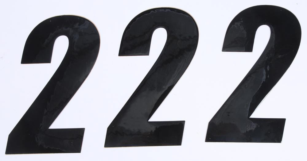 Number 2 Black 6" 3-pk