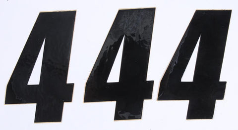 Number 4 Black 6" 3-pk