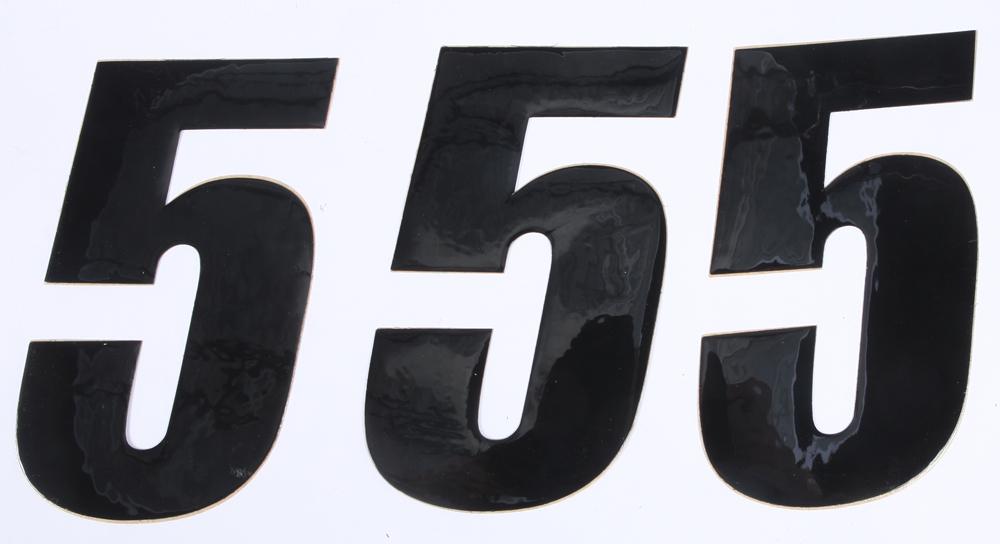 Number 5 Black 6" 3-pk