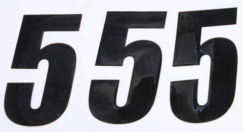 Number 5 Black 6" 3-pk