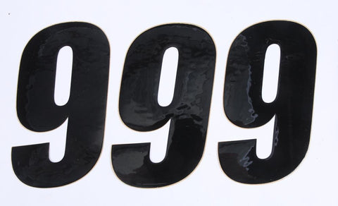 Number 9 Black 6" 3-pk